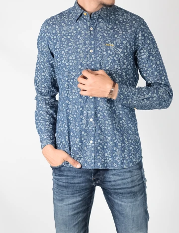 Camasa N.Z.A NEW ZEALAND AUCKLAND, albastru, M