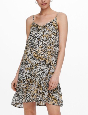 Rochie scurta Only, animal print
