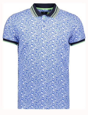 Tricou Polo N.Z.A NEW ZEALAND AUCKLAND, floral, M