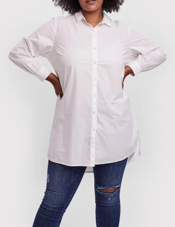 Camasa Vero Moda Curve, alb Alb