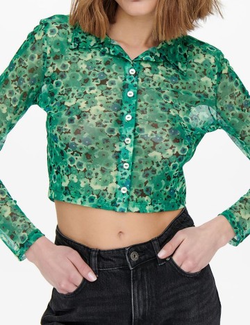 Camasa Only, verde, M