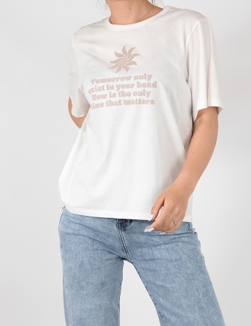 Tricou Jacqueline de Yong, alb, M