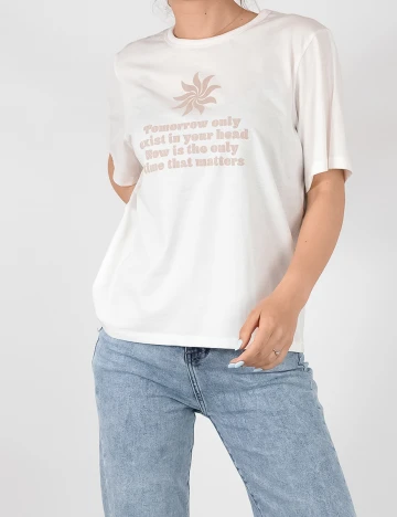 Tricou Jacqueline de Yong, alb, M