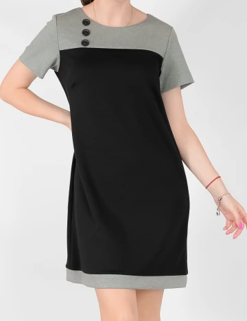 Rochie OF WHITE, negru, M Negru