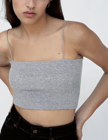 Top Zara, gri, S