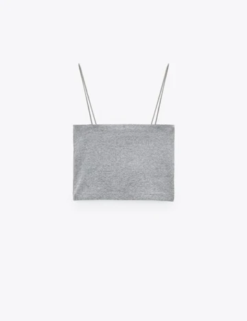 Top Zara, gri, S Gri