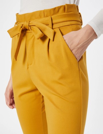 Pantaloni Vero Moda, galben mustar