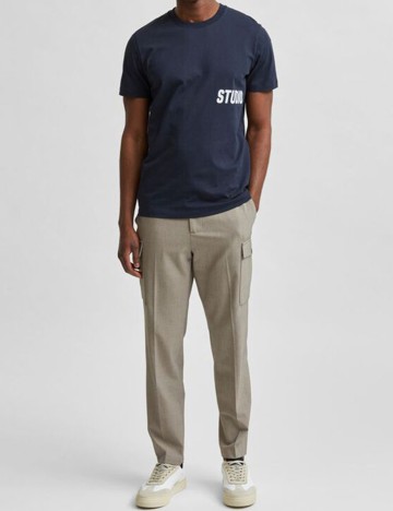 Tricou Selected, bleumarin, L