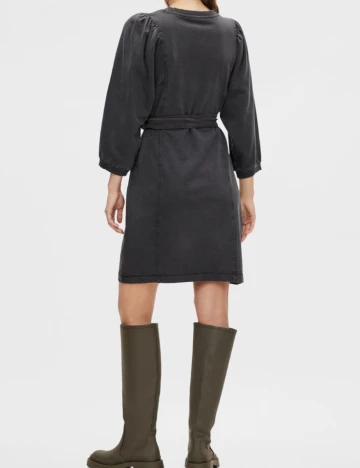 Rochie Scurta Pieces, gri inchis, S Gri