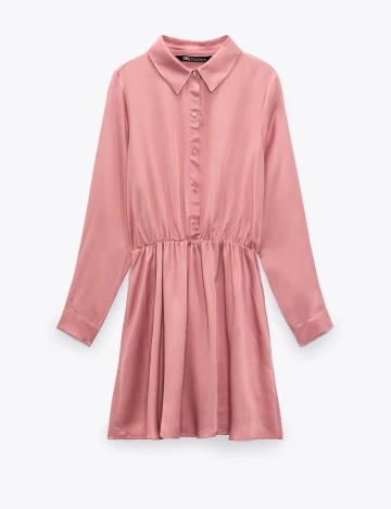 Rochie scurta Zara, roz, S