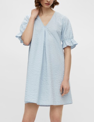Rochie Pieces, albastru, S