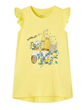 Tricou Name It, galben, 1-1,5 ANI Galben