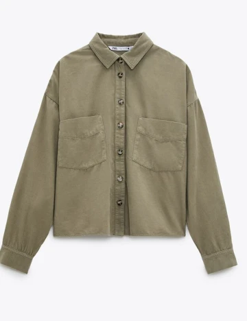 Camasa Zara, verde, XS