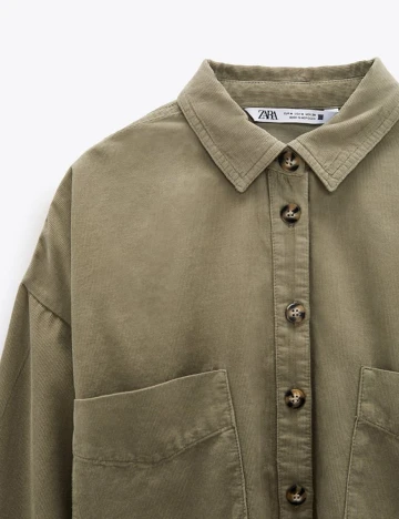 Camasa Zara, verde, XS
