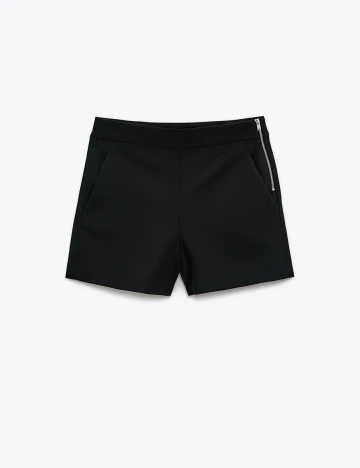 Pantaloni scurti Zara, negru, M