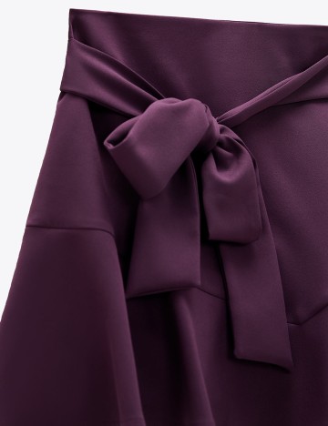 Fusta pantalon Zara, mov, L