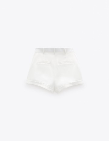 Pantaloni scurti Zara, alb, S