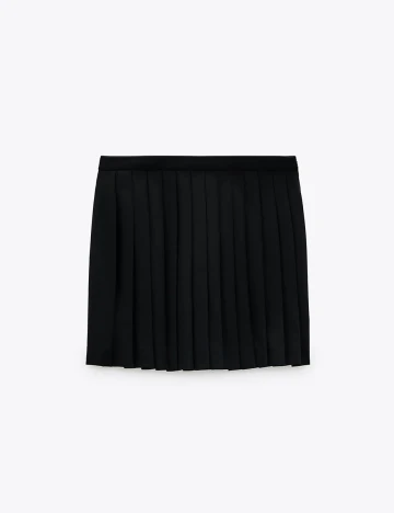 Fusta pantalon Zara, negru, L