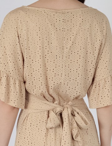Rochie scurta Pieces, crem, M
