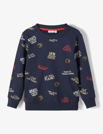 Bluza Name It, bleumarin, 1,5-2 ANI