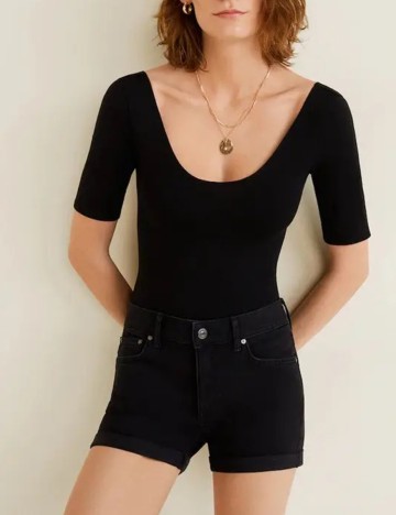 
						Pantaloni scurti Mango, negru, 32
