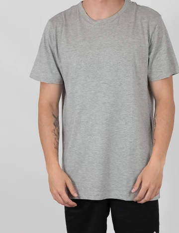 Tricou Hugo Boss, gri, L Gri