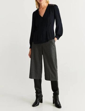 Bluza Mango, negru, M Negru