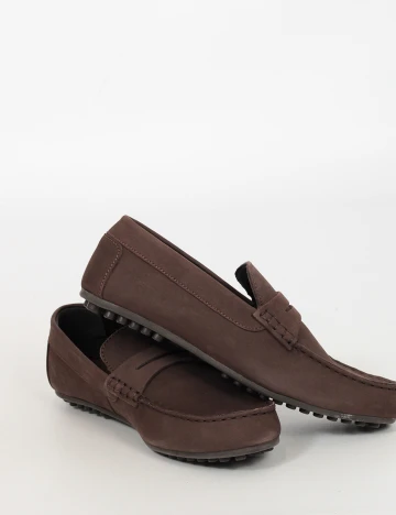 Mocasini Oltre, maro, 43