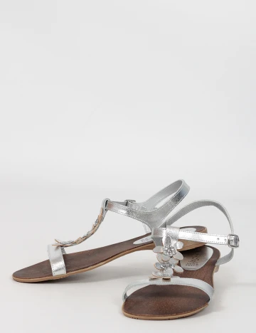 Sandale OutletMag, argintiu, 38
