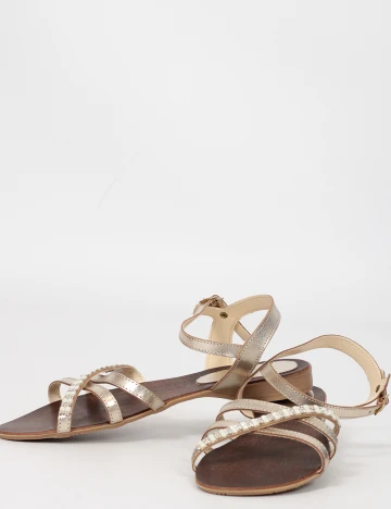 Sandale, auriu, 38 Galben