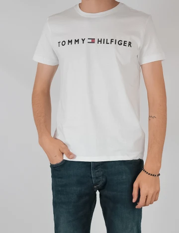 Tricou Tommy Hilfiger, alb, M