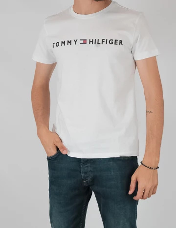 Tricou Tommy Hilfiger, alb, M