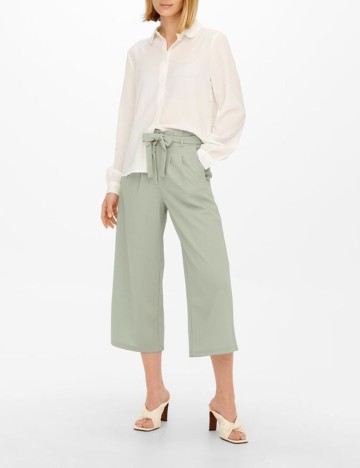 Pantaloni Jacqueline de Yong, verde deschis, S