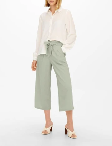 Pantaloni Jacqueline de Yong, verde deschis, S