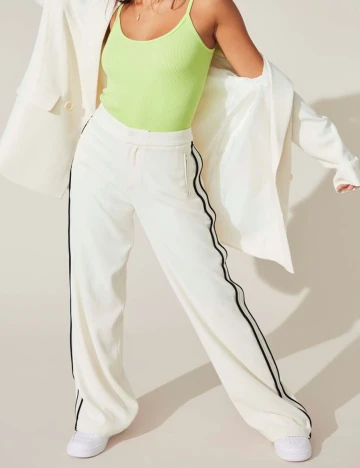 Pantaloni Only, ecru Alb