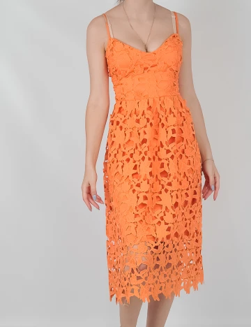 Rochie medie Vero Moda, portocaliu, M