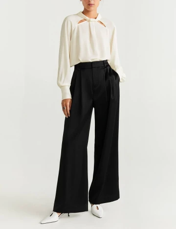 Bluza Mango, crem, S Alb