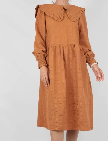 Rochie medie Only, maro, S