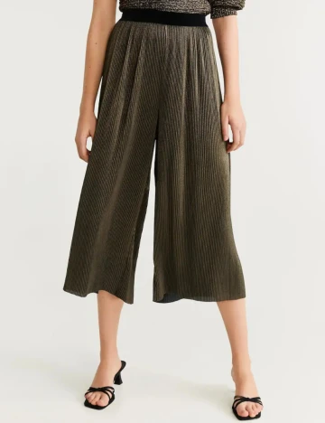 Pantaloni Mango, kaki, M