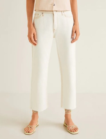 Blugi Mango, crem, 38