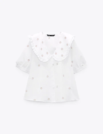 Camasa Zara, alb, M Alb