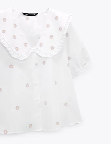 Camasa Zara, alb, M Alb