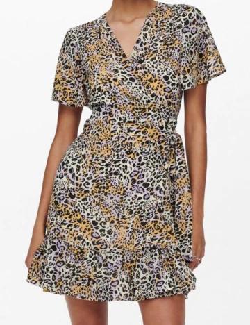 Rochie Scurta Only, animal print, M