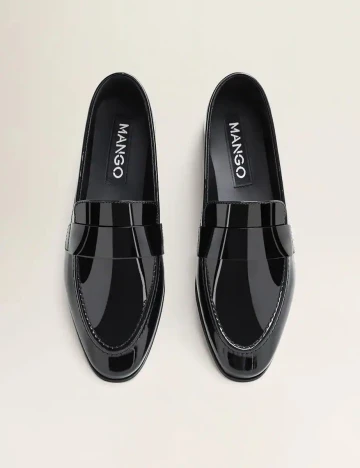 Mocasini Mango, negru, 39 Negru
