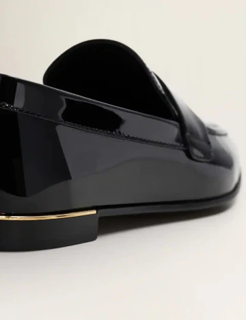 Mocasini Mango, negru, 39 Negru