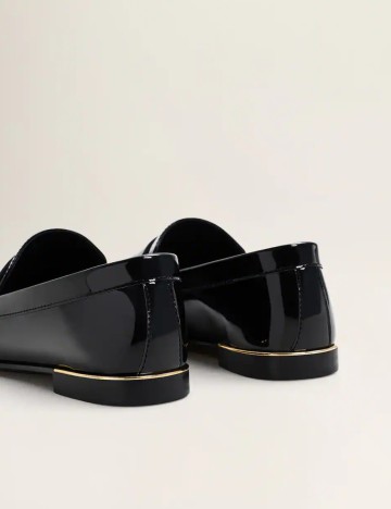 Mocasini Mango, negru, 39
