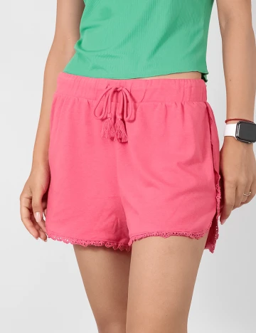 Pantaloni scurti Only, roz, M Roz