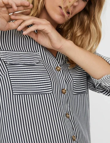 Camasa Vero Moda, bleumarin, XS