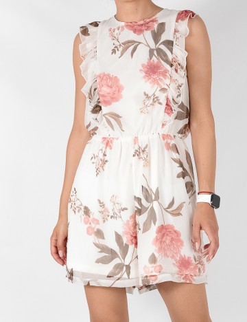 Salopeta scurta Vero Moda, crem, M