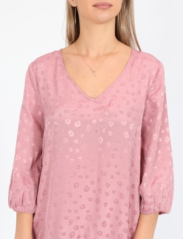 Rochie scurta Jacqueline de Yong, roz pudra